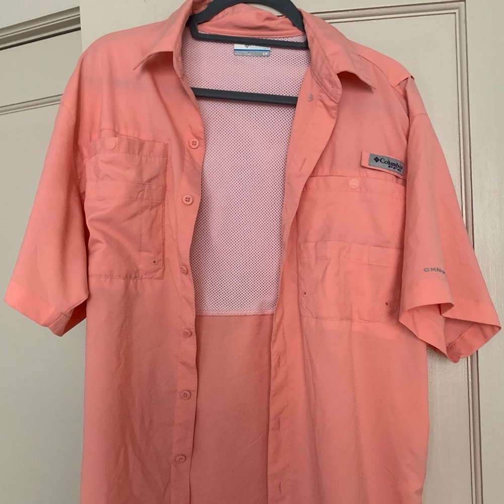 Columbia coral fishing shirt